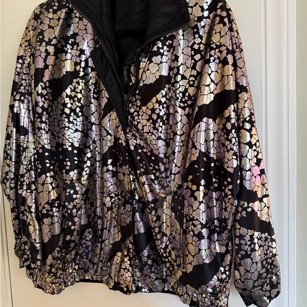 Vintage Reversible Multicolor Burning Man Women's Jacket